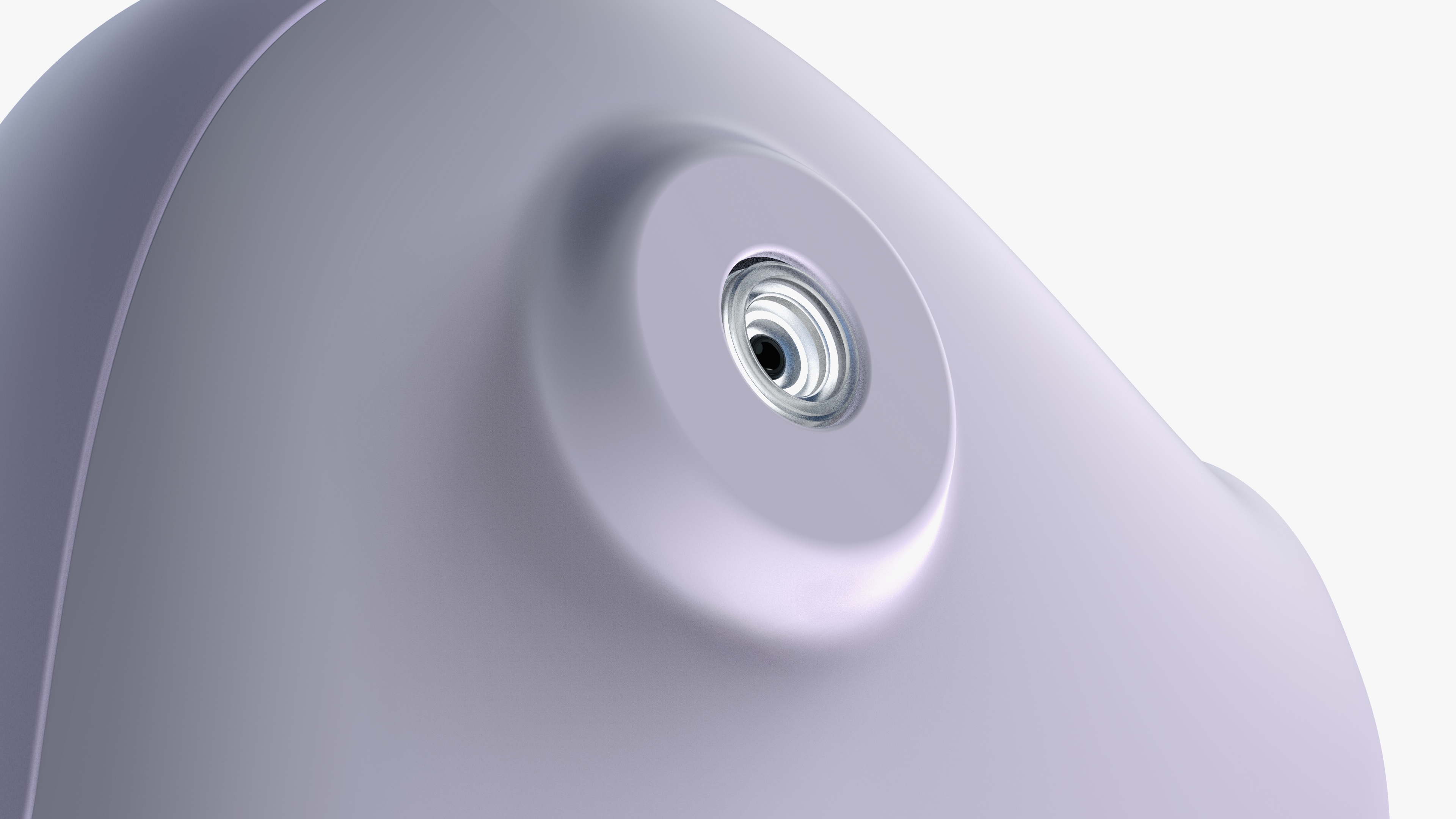 Close-up of BEAUER's embedded macro camera lens